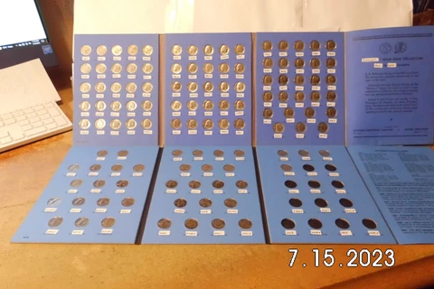 COMPLETE 1965 to 2023 p&d ROOSEVELT DIME COLLECTION - #PVT414 Cover