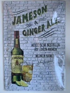 John Jameson Whiskey Whisky Blechschild Tafel Reklame Deko Aufsteller Neu OVP - Bild 1 von 1