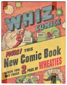 Whiz Comics Wheaties Give-Away, 1945