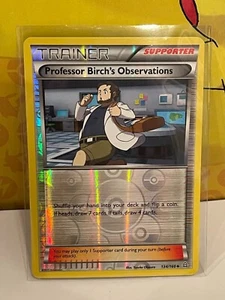 Pokemon XY Primal Clash Trainer Professor Birch's Observations Reverse Holo Foil - Picture 1 of 2