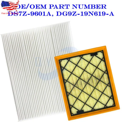 Engine Air Filter &Cabin Filter For 2015-2021 Ford Edge Fusion 2013-2020 - Image 1 of 4