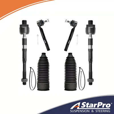 Front Inner Outer Tie Rods for Infiniti QX56 QX80 Nissan Titan Pathfinder Armada Foto 1 de 4