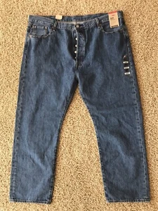 Men’s Levi’s 501 Straight Leg Jeans 44x30 Big And Tall Button Fly NWT - Picture 1 of 7