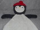 Primark penguin comforter soft toy NEW black blankie white