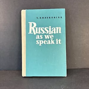 Russian as we speak it Book Russisch wie wir es sprechen HC Book Khavronina - Picture 1 of 14