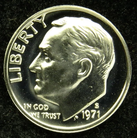 1971 S Proof Roosevelt Dime (C01) Cover