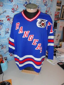 Camiseta deportiva vintage auténtica Cosby New York Rangers Mark Messier 11 para hombre XL - Imagen 1 de 6