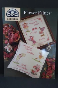 DMC Cicely Mary Barker FLOWER FAIRIES Punto de Cruz Libro Muestreador 5 Hadas P5037 - Imagen 1 de 2