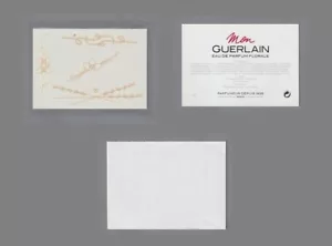 Advertising card + patch + envelope + skin jewel - Guerlain double sided - Picture 1 of 2