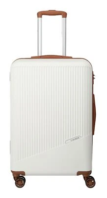 travelite Bali BALI 4w Trolley M Trolley White / Cognac weiß hellbraun Neu - Bild 1 von 4