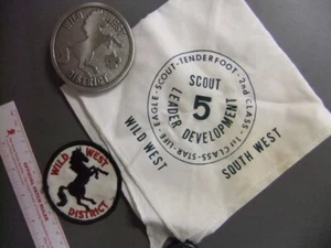 Boy Scout Wild West District Buckle Neckerchief Patch 8689Y - Picture 1 of 1