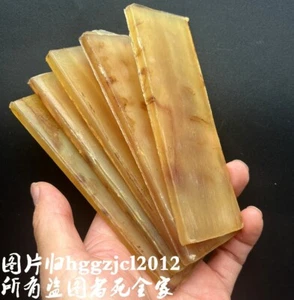 5 Blatt echtes Widder Horn flach leerer Griff Platte Abstandhalter Handwerk Chips Materialien - Bild 1 von 5