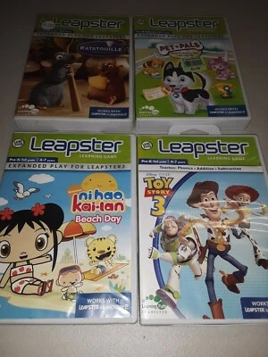 LOT OF 4 Leap Frog LEAPSTER RATATOUILLE TOY STORY 3 PET PALS NI HAO KAI LAN, #1A - Image 1 of 2