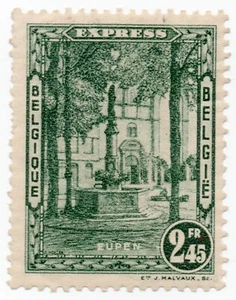 1929 - Belgio - Espressi, vedute 2,45 verde MH - Picture 1 of 2