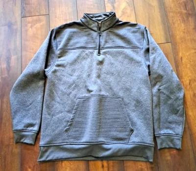 PD&C Gris Pullover Sudadera 1/4 Cremallera Para Hombre 3X Ropa Activa Chaqueta Foto 1 de 4