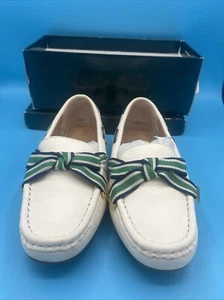 Neu Lauren by Ralph Lauren Damen Becka Künstler cremefarben Leder Halbschuh Größe 6B - Bild 1 von 5