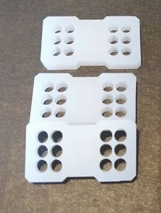 6 Pin White 180 deg Individual closed Cable Comb for 4mm Sleeved cable MacroMods - Picture 1 of 2