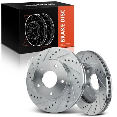 2x Rotores de Freio Perfurados para Chevrolet Blazer 1998-2005 S10 GMC Jimmy Isuzu Frontal - Imagem 1 de 4