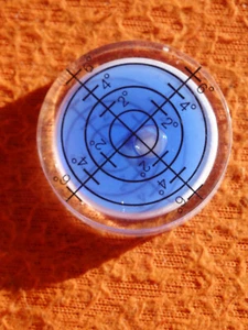 kleine runde Wasserwaage blau 3cm Dosenlibelle - Bild 1 von 2