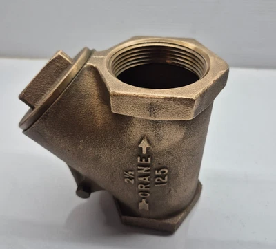 Crane 2 1/2" Y Bronze Swing Check Valve 125 - Image 1 of 4