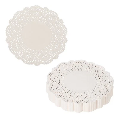 Paper Doilies, Round Lace Paper Placemats, 5" & 200 Pack & White Foto 1 de 4