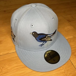 New Era 59FIFTY Baltimore Orioles Sky Iceberg Blue Retro Bird 6 7/8 Hat Club MLB - Picture 1 of 16