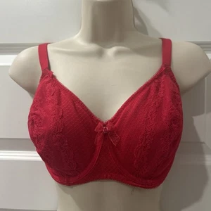 Wacoal BH Gr. 34 DDD absolut fabelhaft rot Spitze Bügel 851143 gebraucht, in einwandfreiem Zustand - Bild 1 von 8
