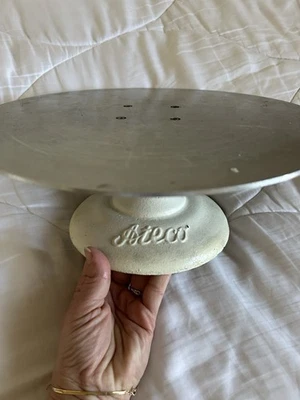 De colección Ateco Metal 12" Soporte Giratorio para Pasteles Aluminio Superior Hierro Fundido Base Pesado Foto 1 de 3