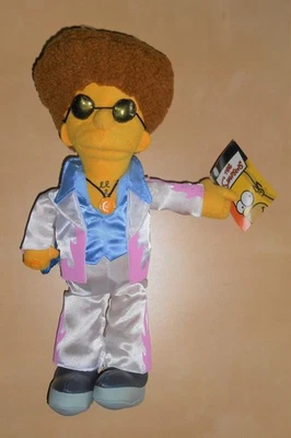 Muñeco de peluche de 14 pulgadas con etiquetas Los Simpson Disco Stu 2004 Aplausos Foto 1 de 2