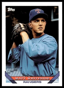 1993 Topps Matt Whiteside Rookie Texas Rangers #468 - Picture 1 of 2