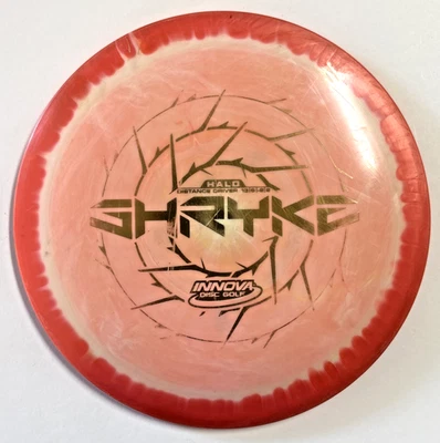 Innova Disc Golf Halo Star Shryke 176g Red Orange Swirly Disc Used - Image 1 of 3