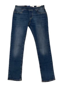 Pantalones de mezclilla ajustados elásticos lavados oscuros talla XL (14-16) Old Navy para niñas nuevos con etiquetas - Imagen 1 de 8
