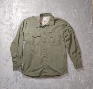Columbia Titamium Hiking Fishing Outdoor Mens Shirt Olive Green Size Large - Picture 1 of 12