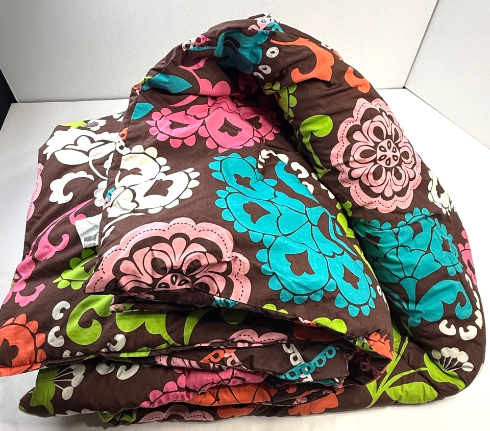 Vera Bradley Lol двуспальное одеяло двустороннее 100% хлопок полиэтиленовая пленка - Изображение 1 из 4