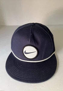Nike Golf Snapback Mütze Truck Seil flache Krempe Kappe marineblau 1 Größe Einheitsgröße - Bild 1 von 4