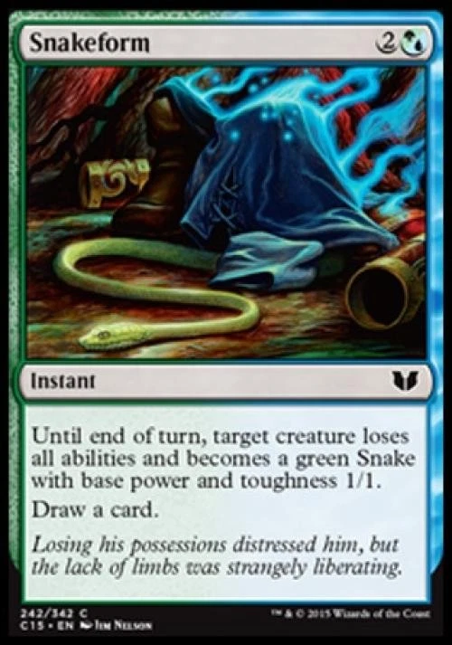 Snakeform - Light Play MTG Commander 2015 - Image 1 of 1