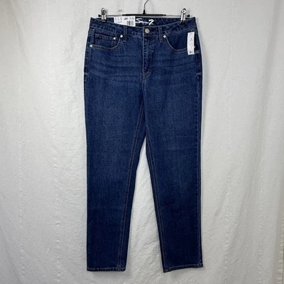 Seven 7 Jeans Women's Size 6 Slim Straight High Rise Dark Wash Stretch Denim NEW - Image 1 of 4