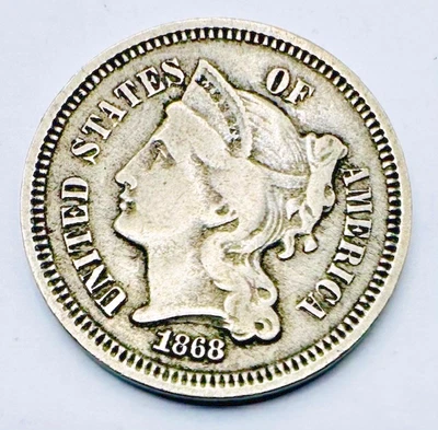 1868 Three Cent Nickel - Image 1 of 2