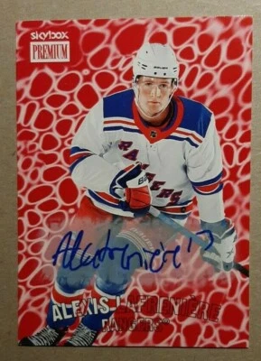 ALEXIS LAFRENIERE AUTO ROOKIE 2020-21 METAL UNIVERSE SKYBOX PREMIUM AUTOGRAPH RC - Image 1 of 4