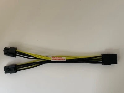 Nvidia 030-1067-000 8 pin PCIE (F) to 2x6 pin PCIE (M) 6inch power adapter cable - Image 1 of 3