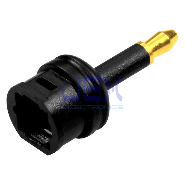 Female TOS-Link to Male 3.5mm Optical Jack Adaper Audio Converter Gold Plated - Image 1 of 1
