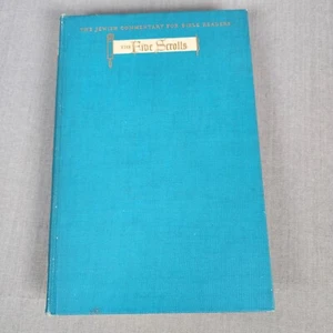 The Five Scrolls Commentary on The Song of Songs RUTH Esther 1950 Bettan HC - Imagen 1 de 11