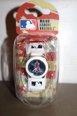 NEW - MLB Los Angeles LA Angels Unisex White Watch Game Time Adjustable Straps - Image 1 of 4