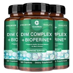 DIM Complex+Bioperine - Relieve Menopause, Estrogen Balance, Premium Hormonal - Picture 1 of 13