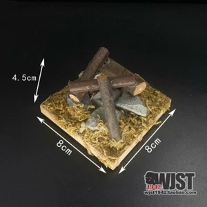 Szene Zubehör Maßstab 1:6 Brennholz Lagerfeuer kann hell sein Kunststoff Modell Requisiten - Bild 1 von 2