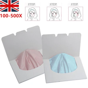 100-500X Face Oil Control Film Absorbent Tissue Makeup Blotting Paper Pad UK - Picture 1 of 15