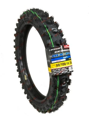 Dunlop MX34 60/100-14 Tire Front Dirt Bike 2.50-14 CRF110 KX65 65SX YZ65 - Image 1 of 4