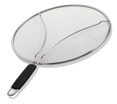 9.5 Inch Splatter Screen for Frying Pan – Stainless Steel Grease Guard - Image 1 of 4