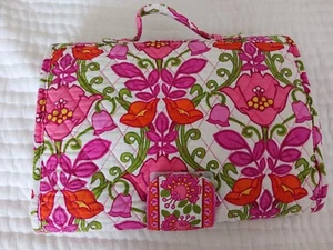 Vera Bradley Baby Diaper Changing Pad Clutch With Handle Pink Purple Floral EUC - Picture 1 of 4