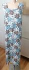 Ann Harvey Size 26 Floral Sleeveless Linen Dress